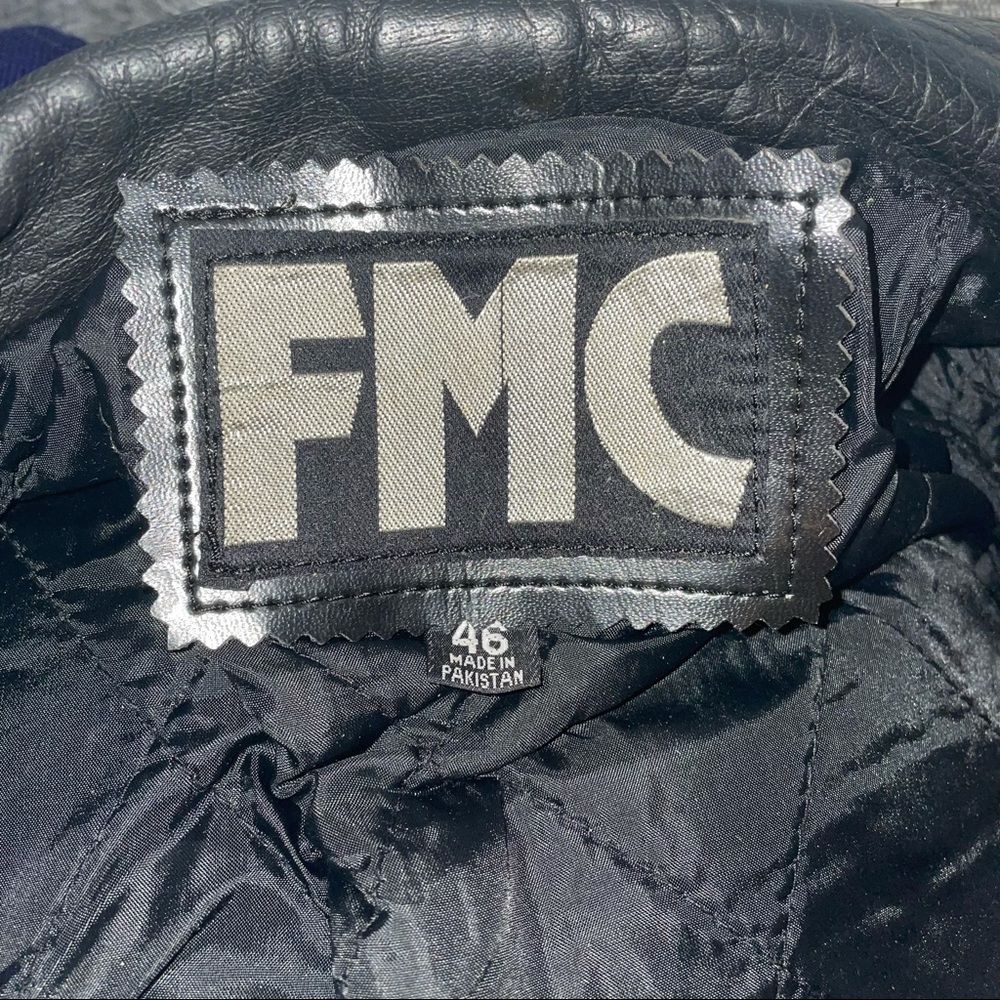 Fmc leather biker jacket size 46 smoke and pet friendly - Picture 3 of 5